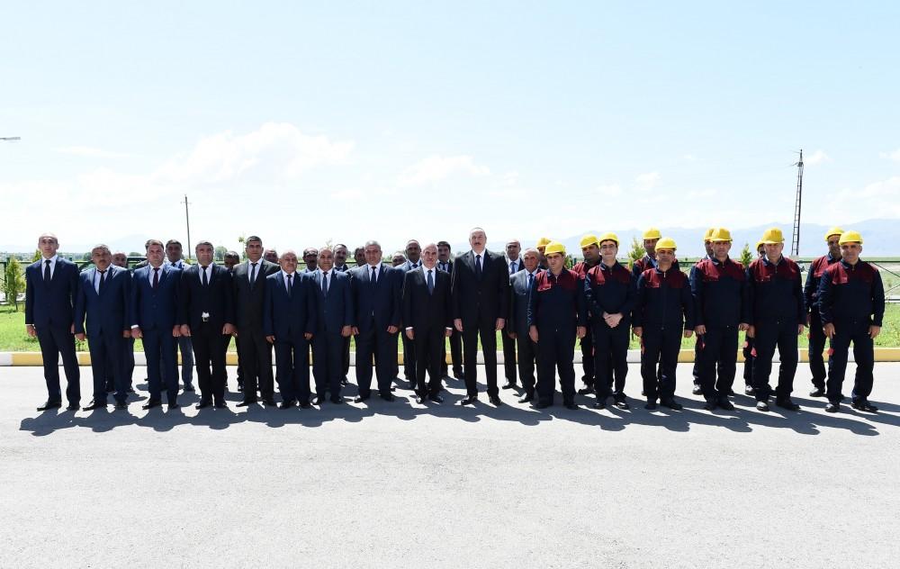 Президент Ильхам Алиев принял участие в открытии Комплекса очистных сооружений города Нахчыван (ФОТО)