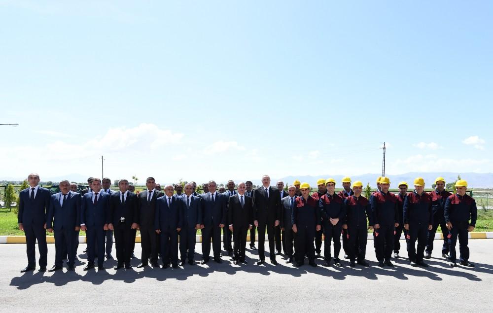 Президент Ильхам Алиев принял участие в открытии Комплекса очистных сооружений города Нахчыван (ФОТО)