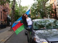 В Нью-Йорке прошел автопробег – флаги Азербайджана, номерные знаки "Баку", "Агдам"…(ФОТО)