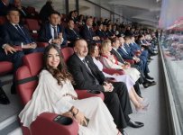 Президент Ильхам Алиев и Первая леди Мехрибан Алиева приняли участие в церемонии открытия чемпионата мира по футболу в Москве (ФОТО)