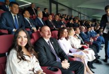 Президент Ильхам Алиев и Первая леди Мехрибан Алиева приняли участие в церемонии открытия чемпионата мира по футболу в Москве (ФОТО)