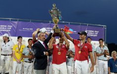 Верхом на лошадях со специальной клюшкой - победители Национального фестиваля конного спорта в Азербайджане  (ФОТО)