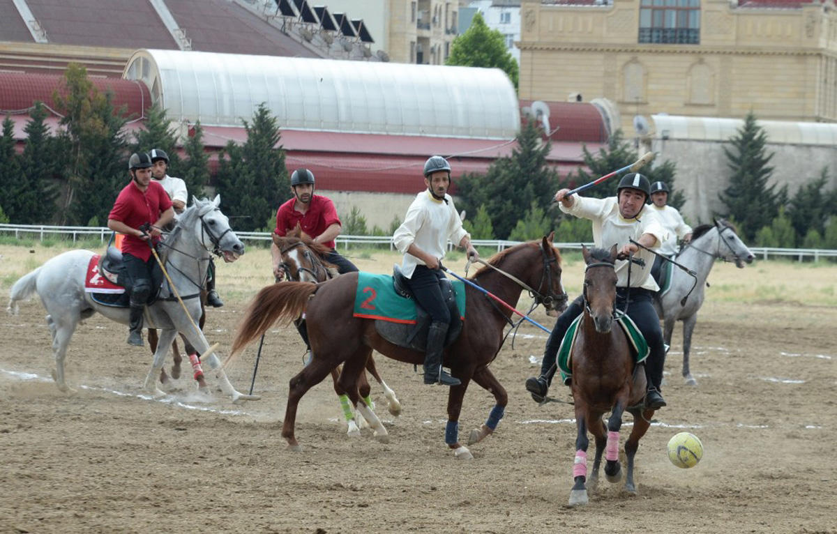 Верхом на лошадях со специальной клюшкой - победители Национального фестиваля конного спорта в Азербайджане  (ФОТО)