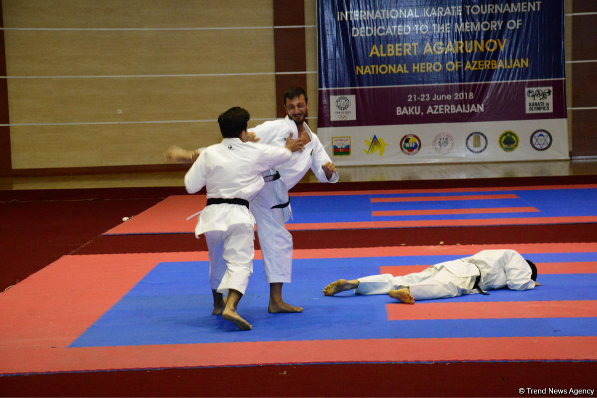 В Баку проходит международный турнир по каратэ памяти Национального героя Альберта Агарунова (ФОТО)