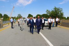 В Гекчайском районе восстановлен разрушенный селями мост (ФОТО)