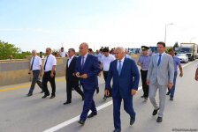 В Гекчайском районе восстановлен разрушенный селями мост (ФОТО)