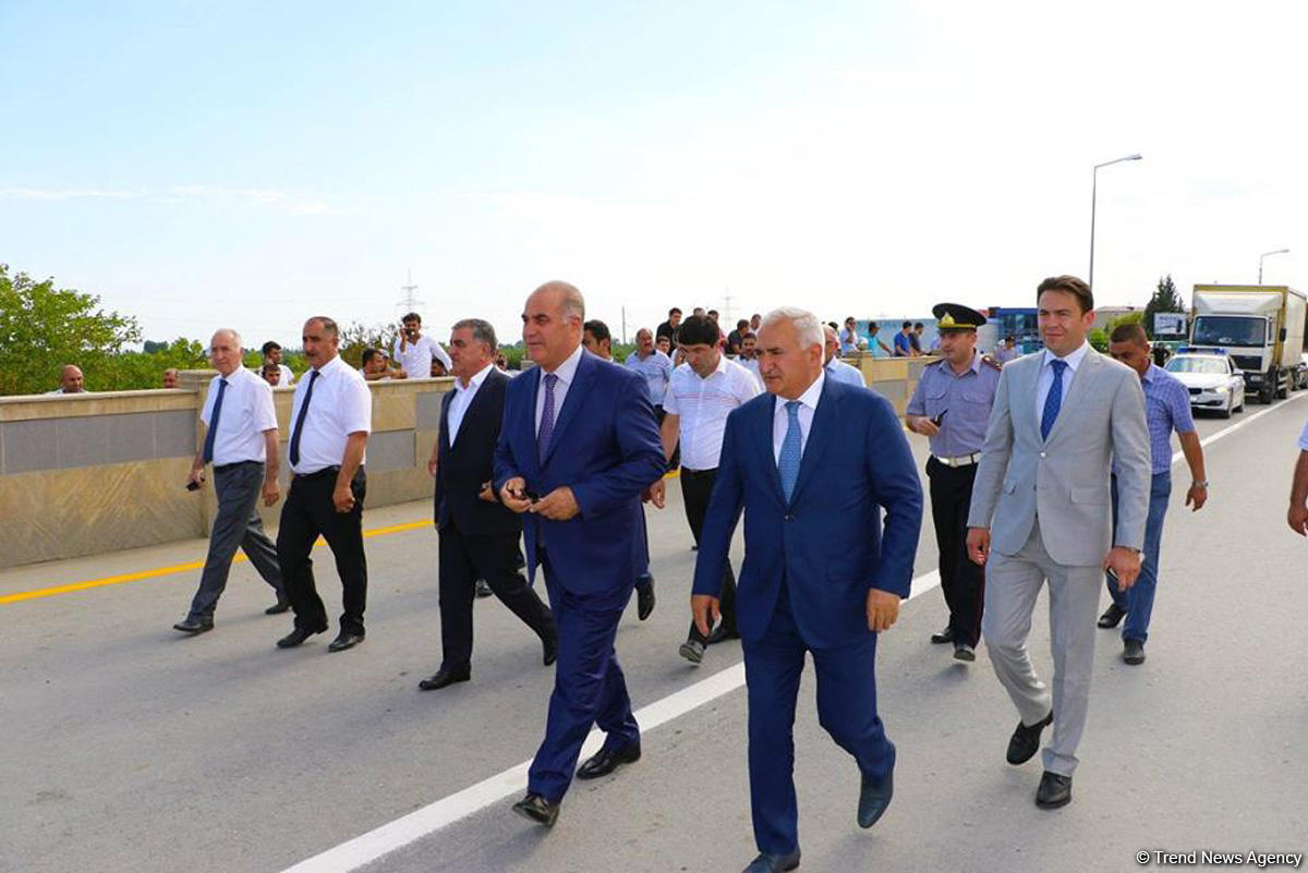 В Гекчайском районе восстановлен разрушенный селями мост (ФОТО)