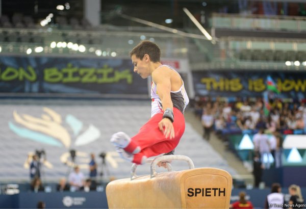 В Баку стартовали квалификационные соревнования по спортивной гимнастике на юношескую Олимпиаду (ФОТО)