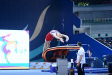 В Баку стартовали квалификационные соревнования по спортивной гимнастике на юношескую Олимпиаду (ФОТО)