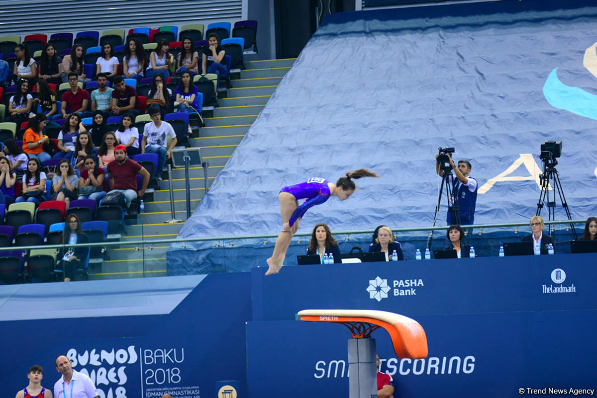 Гимнасты из 32 стран борются в Баку за путевку на юношескую Олимпиаду (ФОТОРЕПОРТАЖ)