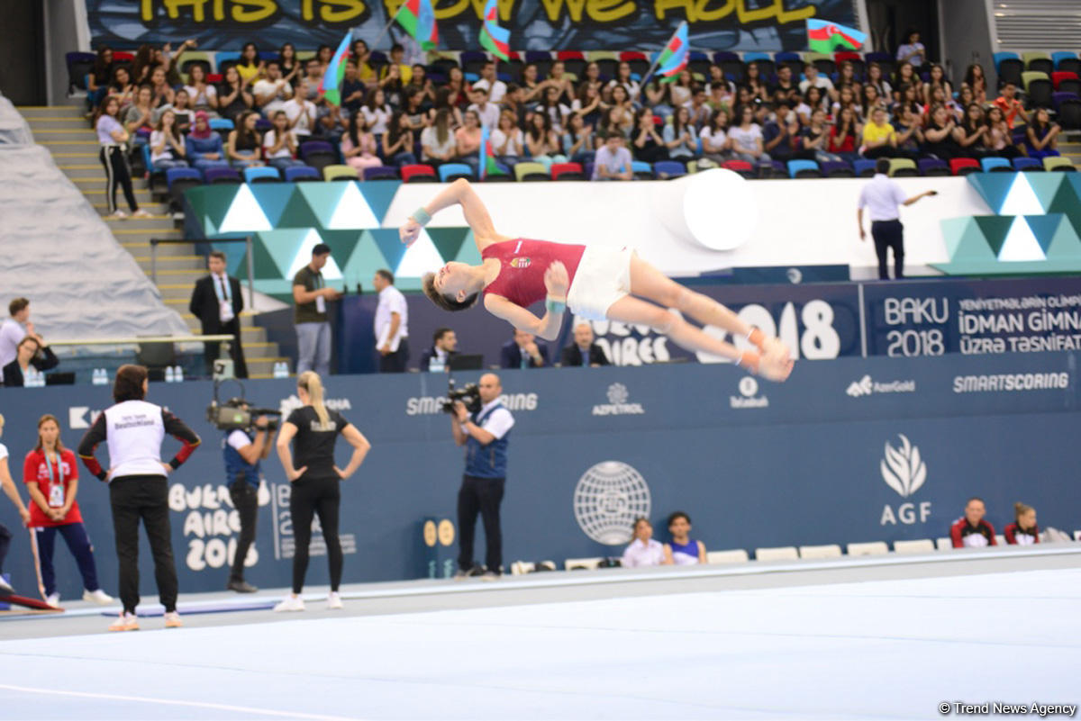 В Баку стартовали квалификационные соревнования по спортивной гимнастике на юношескую Олимпиаду (ФОТО)