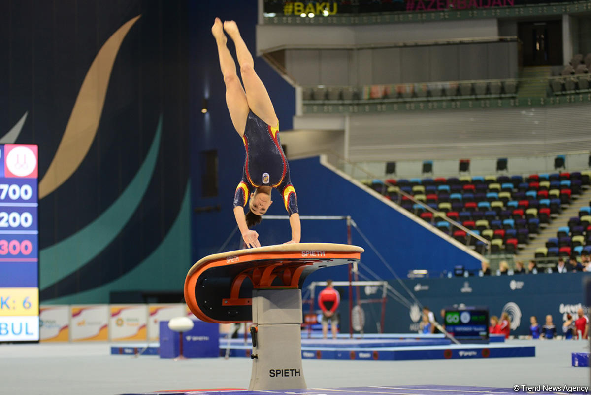 В Баку стартовали квалификационные соревнования по спортивной гимнастике на юношескую Олимпиаду (ФОТО)