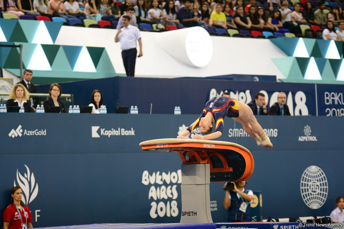 В Баку стартовали квалификационные соревнования по спортивной гимнастике на юношескую Олимпиаду (ФОТО)