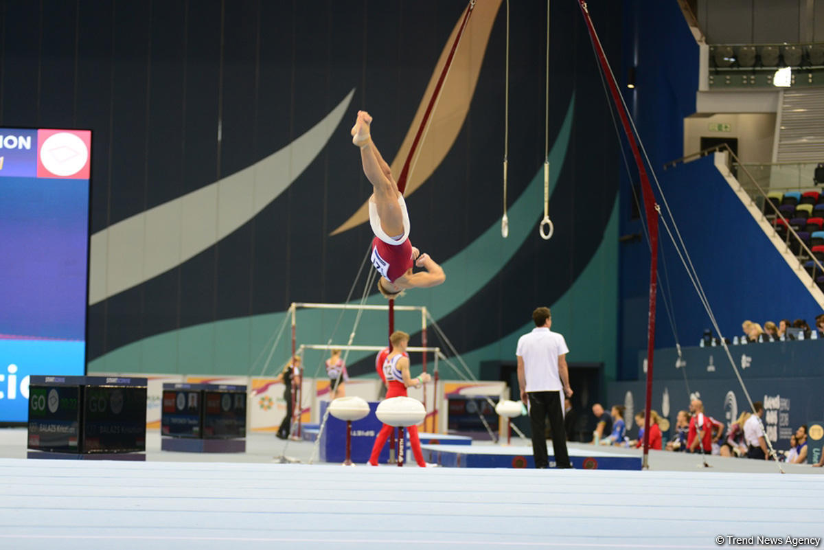 В Баку стартовали квалификационные соревнования по спортивной гимнастике на юношескую Олимпиаду (ФОТО)
