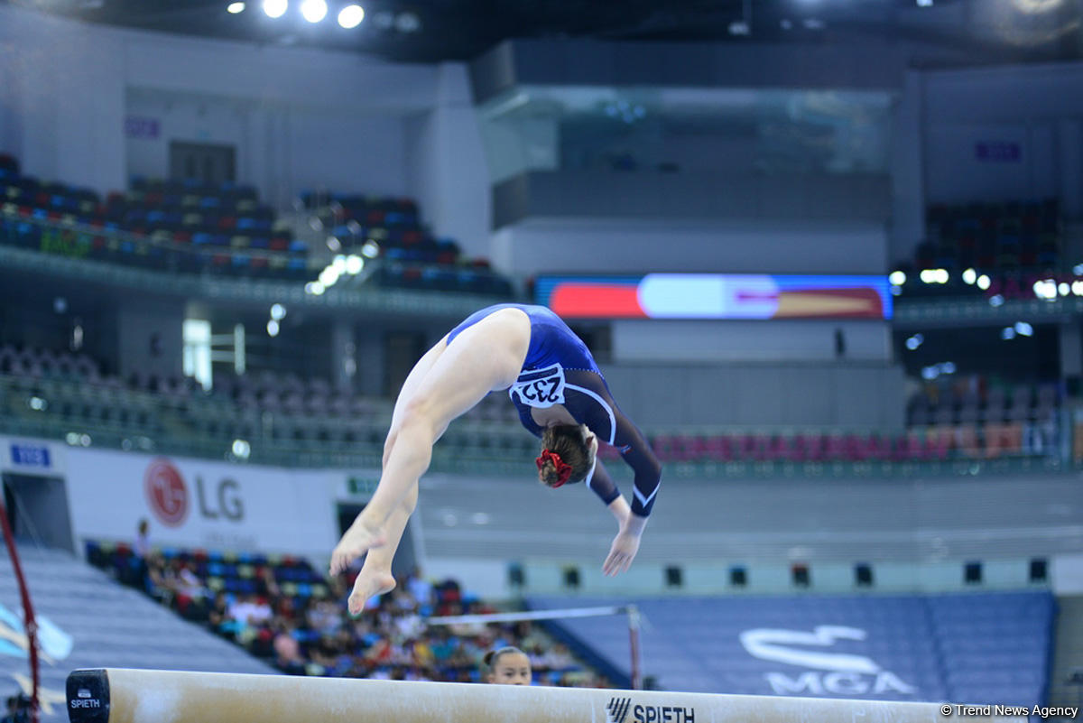 В Баку стартовали квалификационные соревнования по спортивной гимнастике на юношескую Олимпиаду (ФОТО)