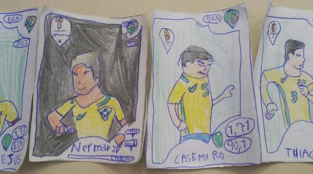 Школьник из Сан-Паулу нарисует портреты всех футболистов ЧМ-2018