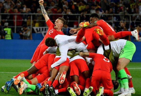 Сборная Англии победила команду Колумбии и вышла в 1/4 финала чемпионата мира по футболу