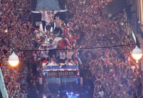 Более 300 тысяч человек вышли на улицы Загреба встречать сборную Хорватии