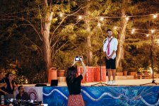 У азербайджанских актеров под открытым небом произошло лунное затмение (ФОТО)