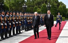 В Баку состоялась церемония официальной встречи Президента Италии (ФОТО)