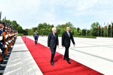 В Баку состоялась церемония официальной встречи Президента Италии (ФОТО)