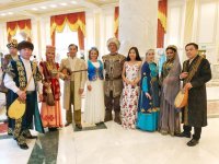 Вюсаля Ализаде в азербайджанском национальном платье очаровала гостей  "Астана-Аркау" (ФОТО)