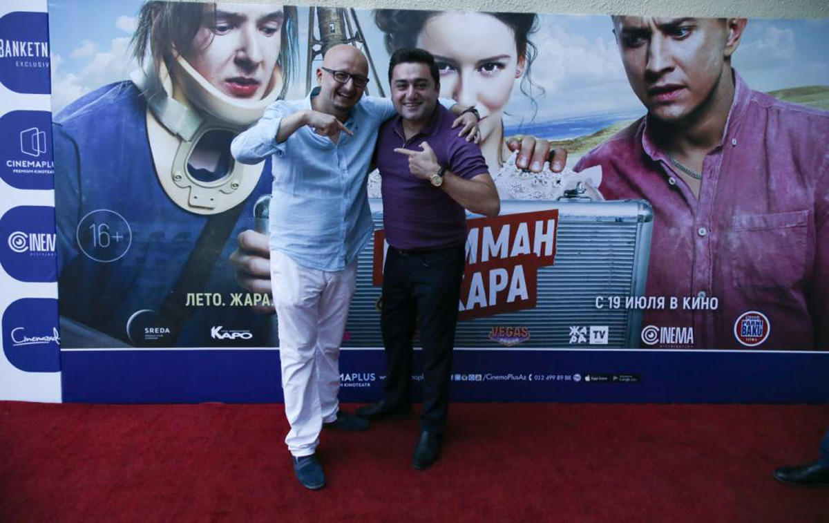 Приключения азербайджанцев и русских на берегу Каспия (ВИДЕО, ФОТО)