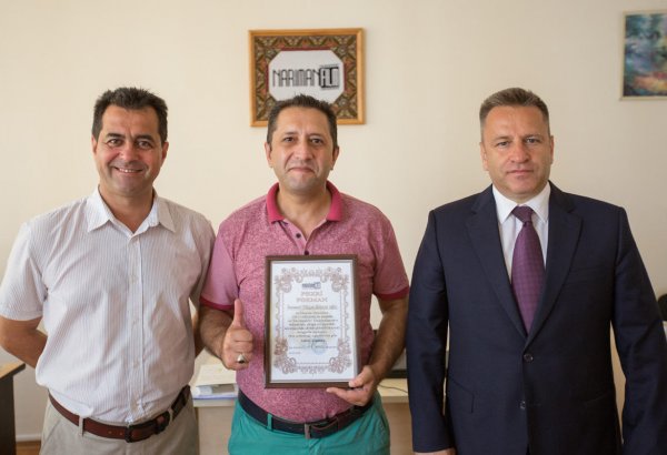 Корреcпондент Trend награжден "Нариманфильм" за пропаганду азербайджанского кинематографа (ФОТО)