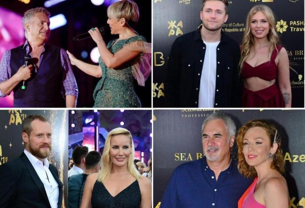 Звездные пары на фестивале "ЖАРА-2018" в Баку (ФОТО)