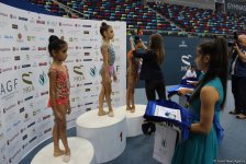 Прошла церемония награждения призеров первого дня Чемпионата Азербайджана по художественной гимнастике (ФОТО)