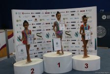 Прошла церемония награждения призеров первого дня Чемпионата Азербайджана по художественной гимнастике (ФОТО)