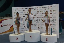 Прошла церемония награждения призеров первого дня Чемпионата Азербайджана по художественной гимнастике (ФОТО)