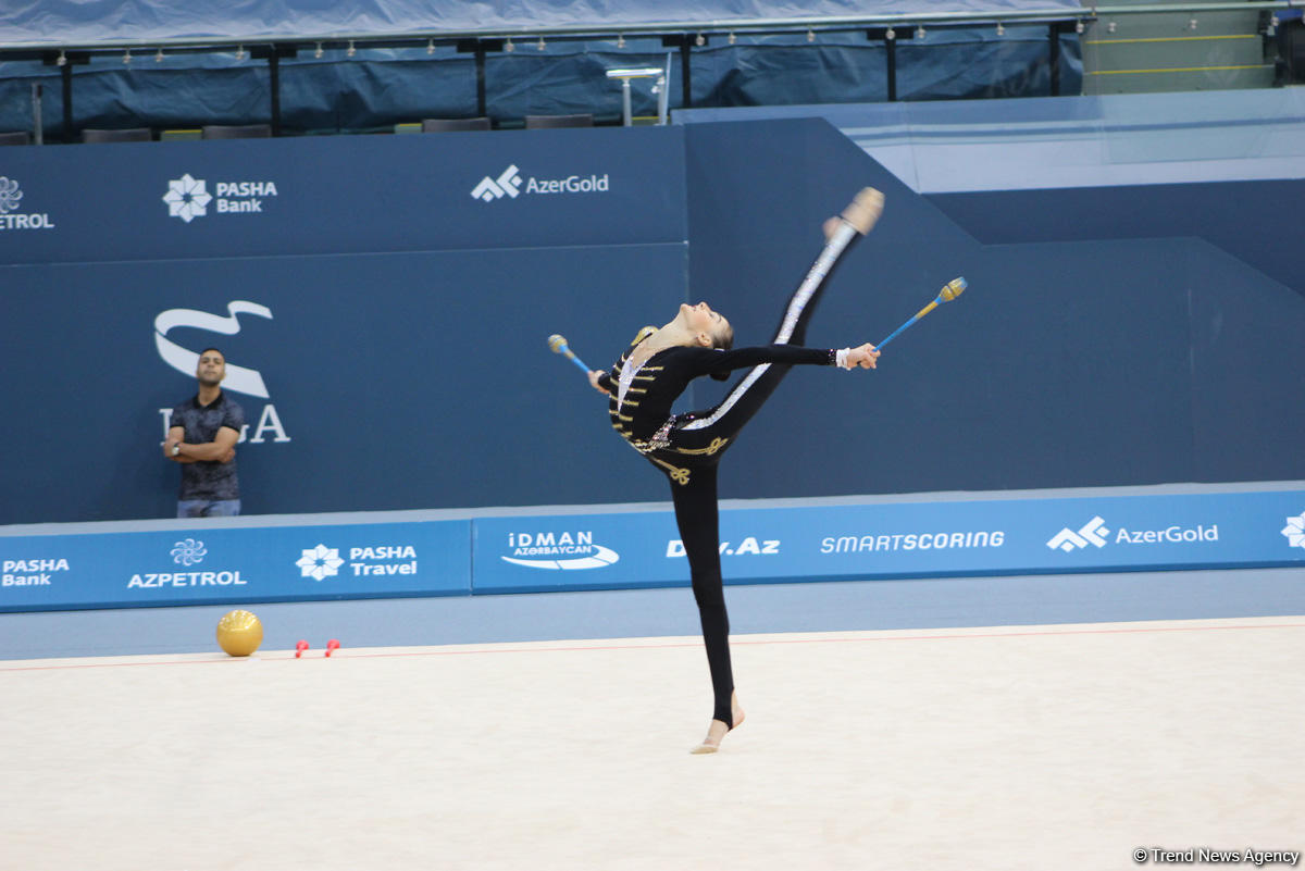 Стартовал второй день XXV Чемпионата Азербайджана и Первенства Баку по художественной гимнастике (ФОТО)