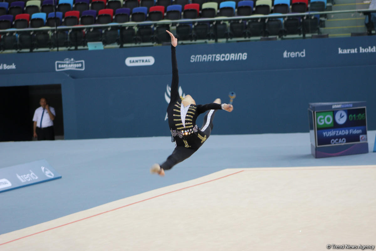 Стартовал второй день XXV Чемпионата Азербайджана и Первенства Баку по художественной гимнастике (ФОТО)