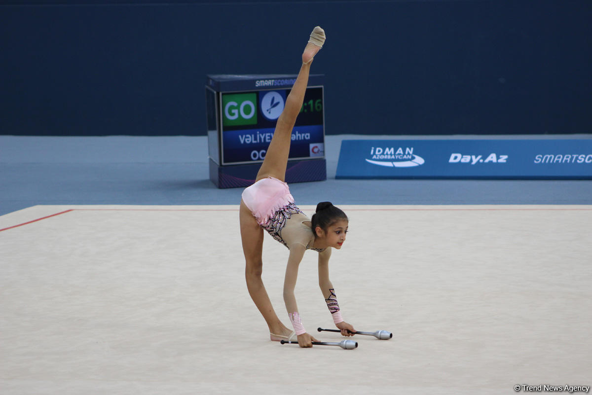 Стартовал второй день XXV Чемпионата Азербайджана и Первенства Баку по художественной гимнастике (ФОТО)
