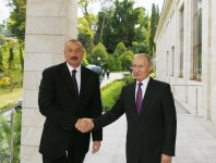 В Сочи состоялась встреча президентов Азербайджана и России (ФОТО)