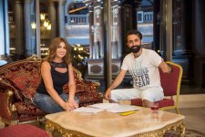 Турецкие актеры сыграли свадьбу в Баку (ФОТО)