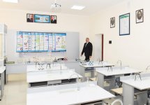 Президент Ильхам Алиев ознакомился с условиями в полной средней школе номер 187 в Сабунчинском районе Баку (ФОТО)
