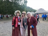 Коллекция Гюльнары Халиловой "Туран" вызвала большой интерес на Всемирных играх кочевников (ВИДЕО,ФОТО)