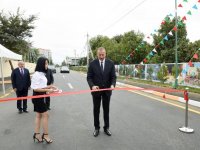 Президент Ильхам Алиев принял участие в открытии автодороги в Масаллы (ФОТО)