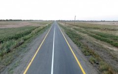 Президент Ильхам Алиев принял участие в открытии автодороги в Масаллы (ФОТО)