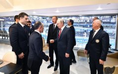 Президент и Первый вице-президент Азербайджана, президенты России и Монголии наблюдали за смешанными командными соревнованиями ЧМ по дзюдо в Баку (ФОТО)