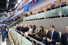 Президент и Первый вице-президент Азербайджана, президенты России и Монголии наблюдали за смешанными командными соревнованиями ЧМ по дзюдо в Баку (ФОТО)