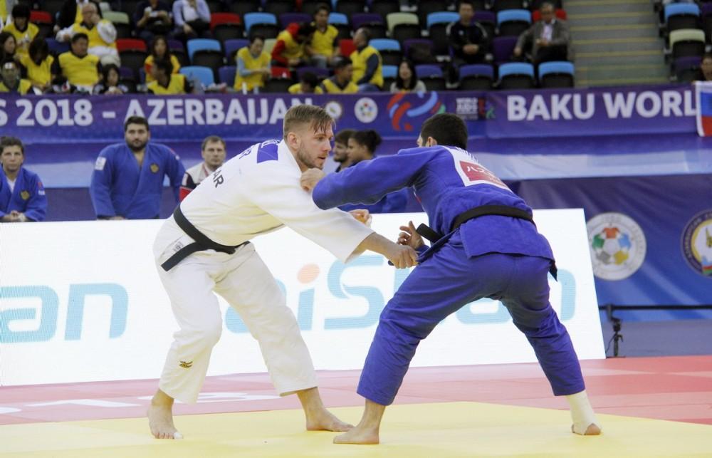 Президент и Первый вице-президент Азербайджана, президенты России и Монголии наблюдали за смешанными командными соревнованиями ЧМ по дзюдо в Баку (ФОТО)