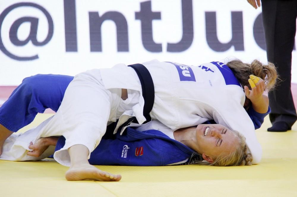 Президент и Первый вице-президент Азербайджана, президенты России и Монголии наблюдали за смешанными командными соревнованиями ЧМ по дзюдо в Баку (ФОТО)