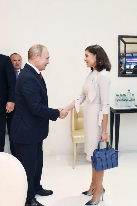 Президент и Первый вице-президент Азербайджана, президенты России и Монголии наблюдали за смешанными командными соревнованиями ЧМ по дзюдо в Баку (ФОТО)