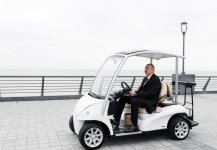 Президент Ильхам Алиев ознакомился с условиями, созданными в комплексе приморского парка-бульвара в Астаре (ФОТО)