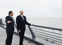 Президент Ильхам Алиев ознакомился с условиями, созданными в комплексе приморского парка-бульвара в Астаре (ФОТО)