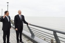 Президент Ильхам Алиев ознакомился с условиями, созданными в комплексе приморского парка-бульвара в Астаре (ФОТО)