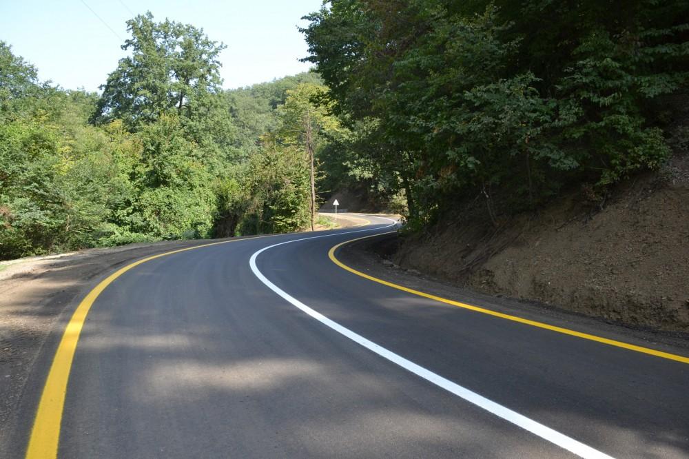 Президент Ильхам Алиев и Первая леди Мехрибан Алиева приняли участие в открытии после реконструкции автодороги в Лянкяране (ФОТО)